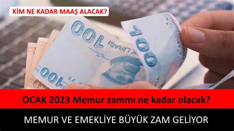 memur zammı ne kadar olacak 2023